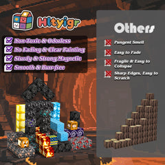 Hltyigr 150pcs magnetic blocks snow mountain scene invites creative building and cooperative play.