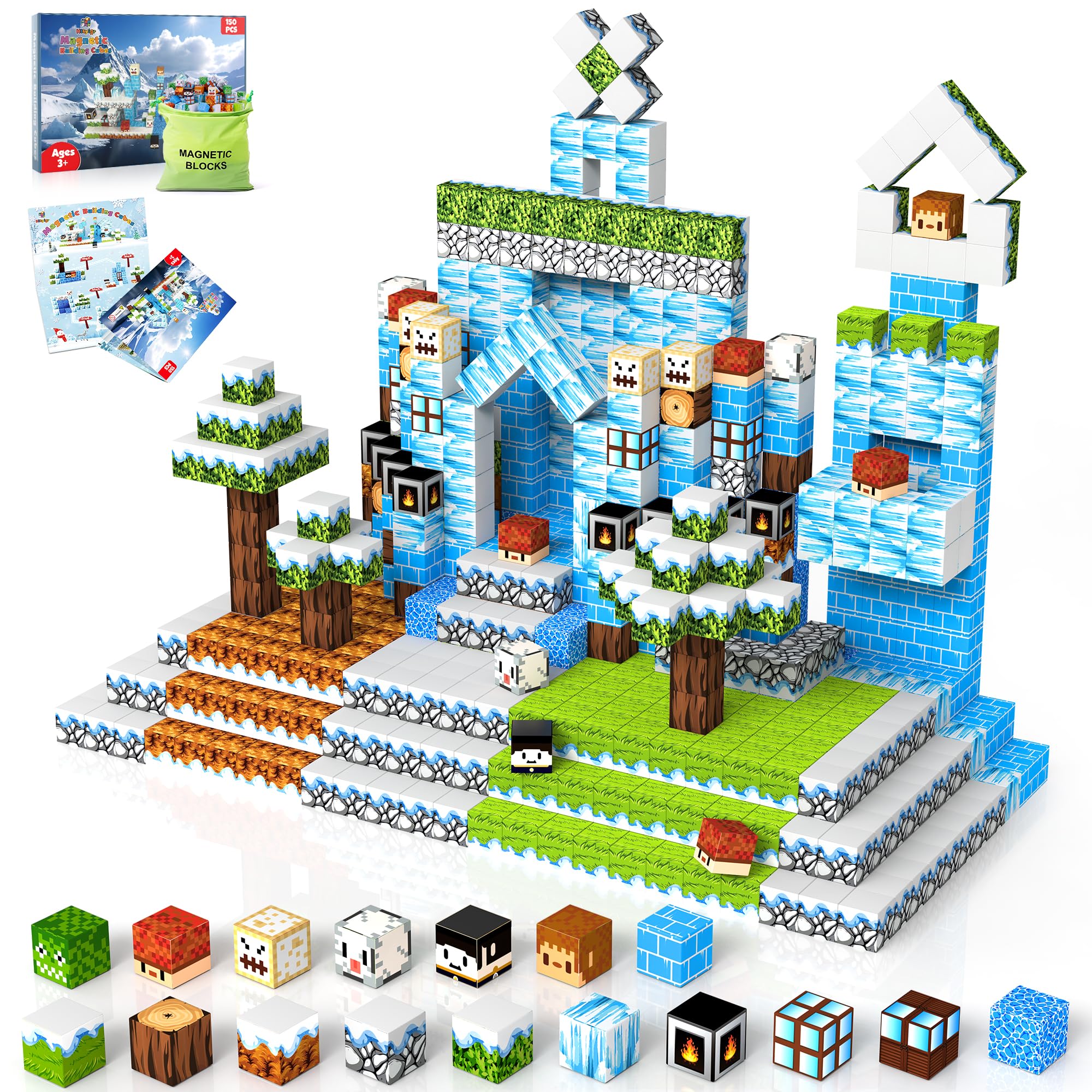 Hltyigr forest scene blocks encourage imaginative play and spatial skill development