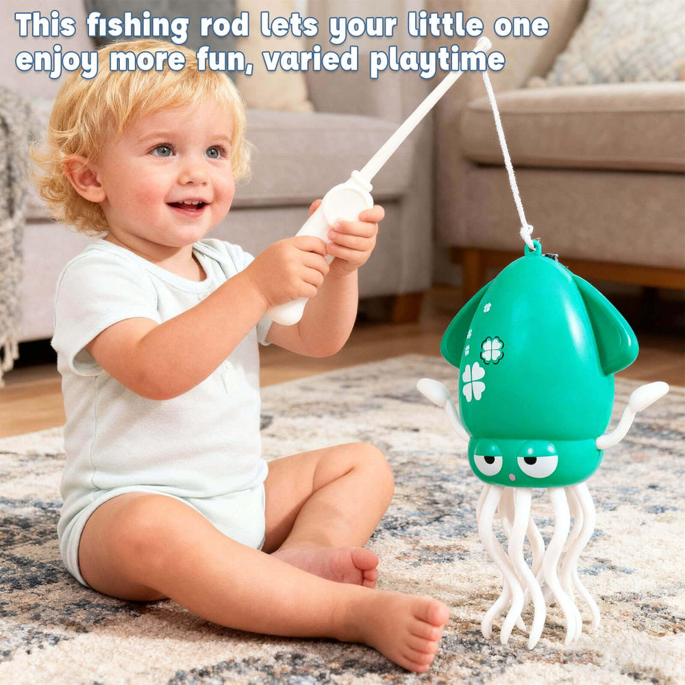 HLXY Dancing Octopus Toy fishing rod play for imaginative role-play