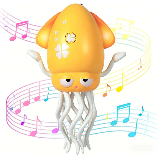 HLXY Dancing Octopus Toy with lights supports visual tracking during tummy time
