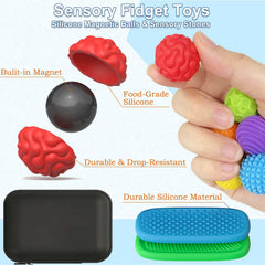 HLXY durable magnetic balls in action on a desk for focus