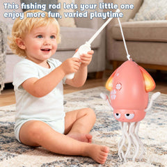 HLXY Octopus Toy USB rechargeable for long-lasting play sessions.