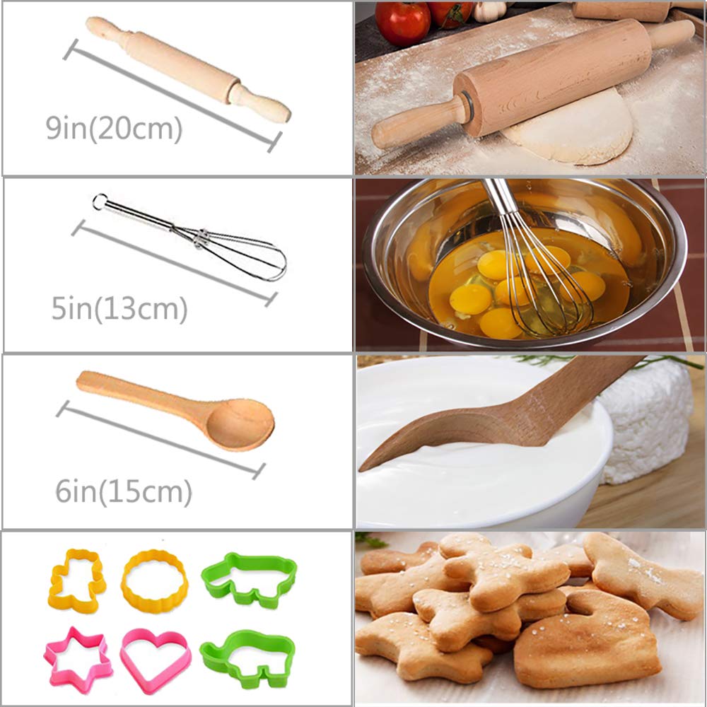 HmiL-U Chef Set oven mitt protects little hands during pretend baking.