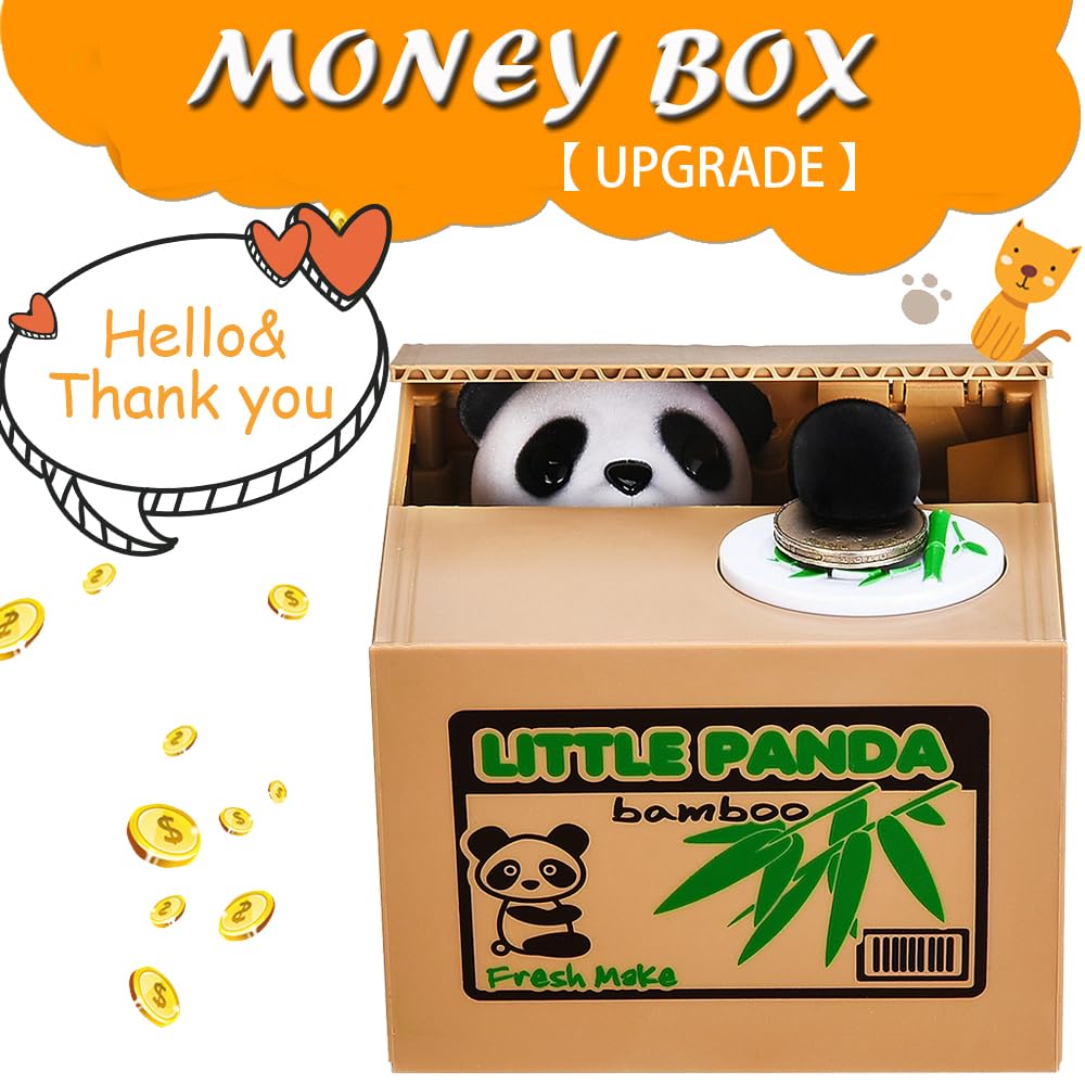 HmiL-U Panda Stealing Money Bank voice function greets and thanks