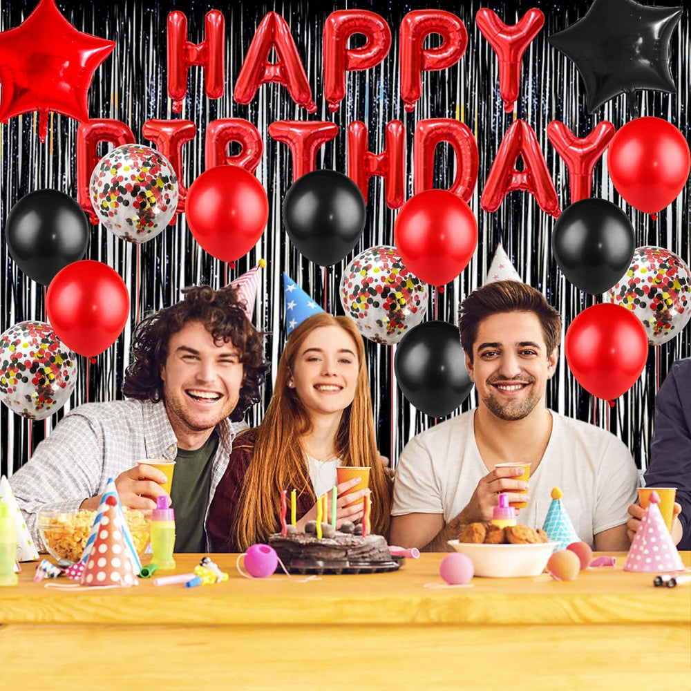 HMLOGZ red pentagram balloon 18in vibrant party flair