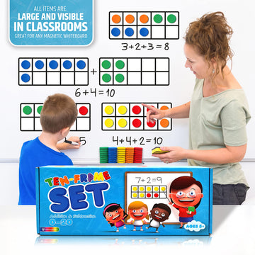 HMmagnets flash cards with 80 double-sided cards for rapid math practice.