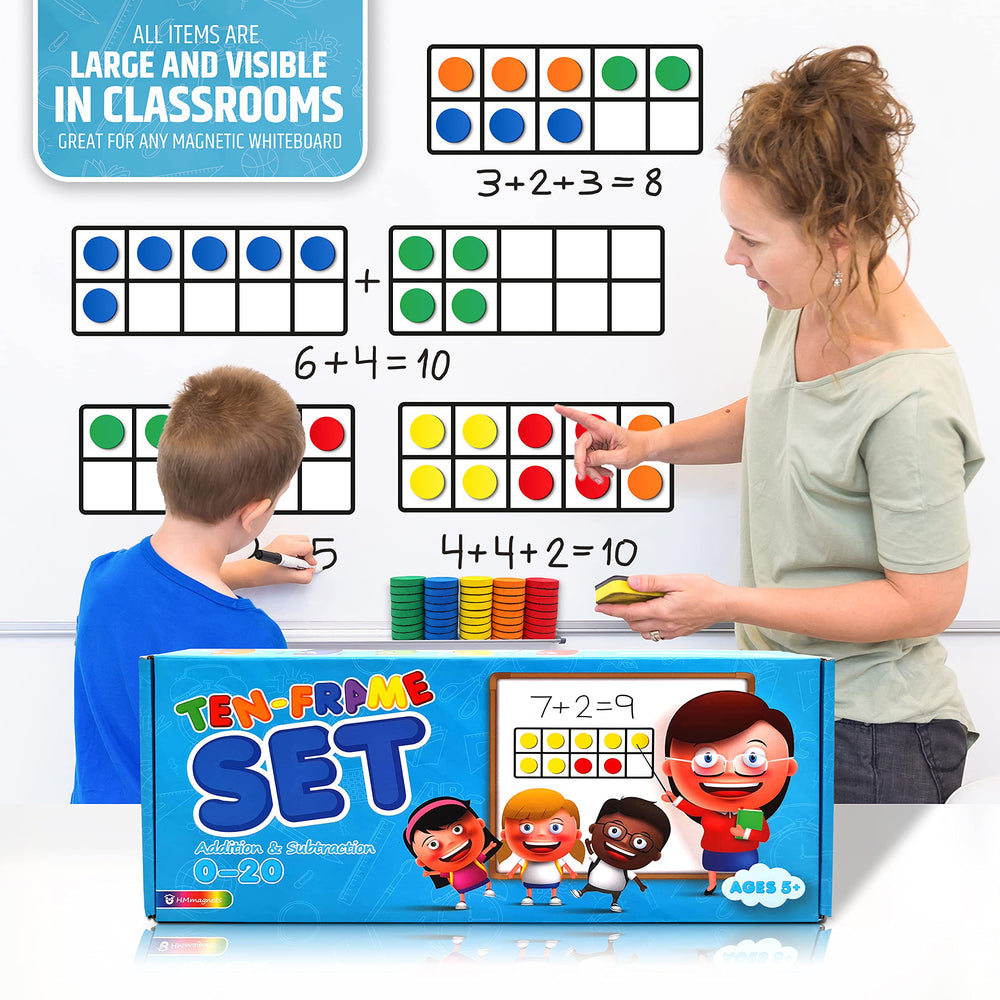 HMmagnets flash cards with 80 double-sided cards for rapid math practice.