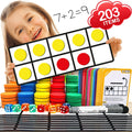 HMmagnets ten frame set with eight frames for focused math practice.