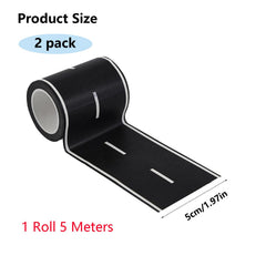 HMPBEFU roadway tape on table showing easy tearing and repositioning.
