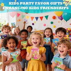 Hoarecal gift bags and gold ribbons for festive party favors