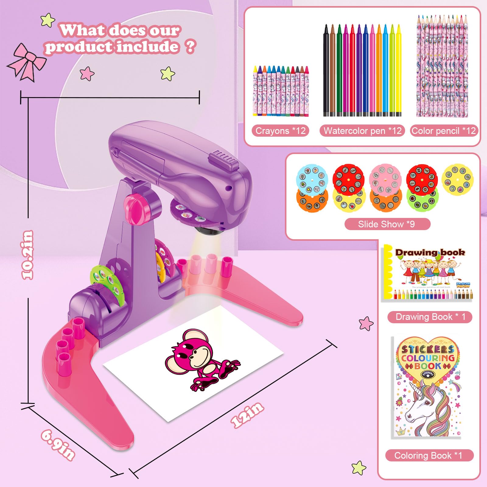 Hoarosall 72-pattern designs offer varied coloring options for creative play.