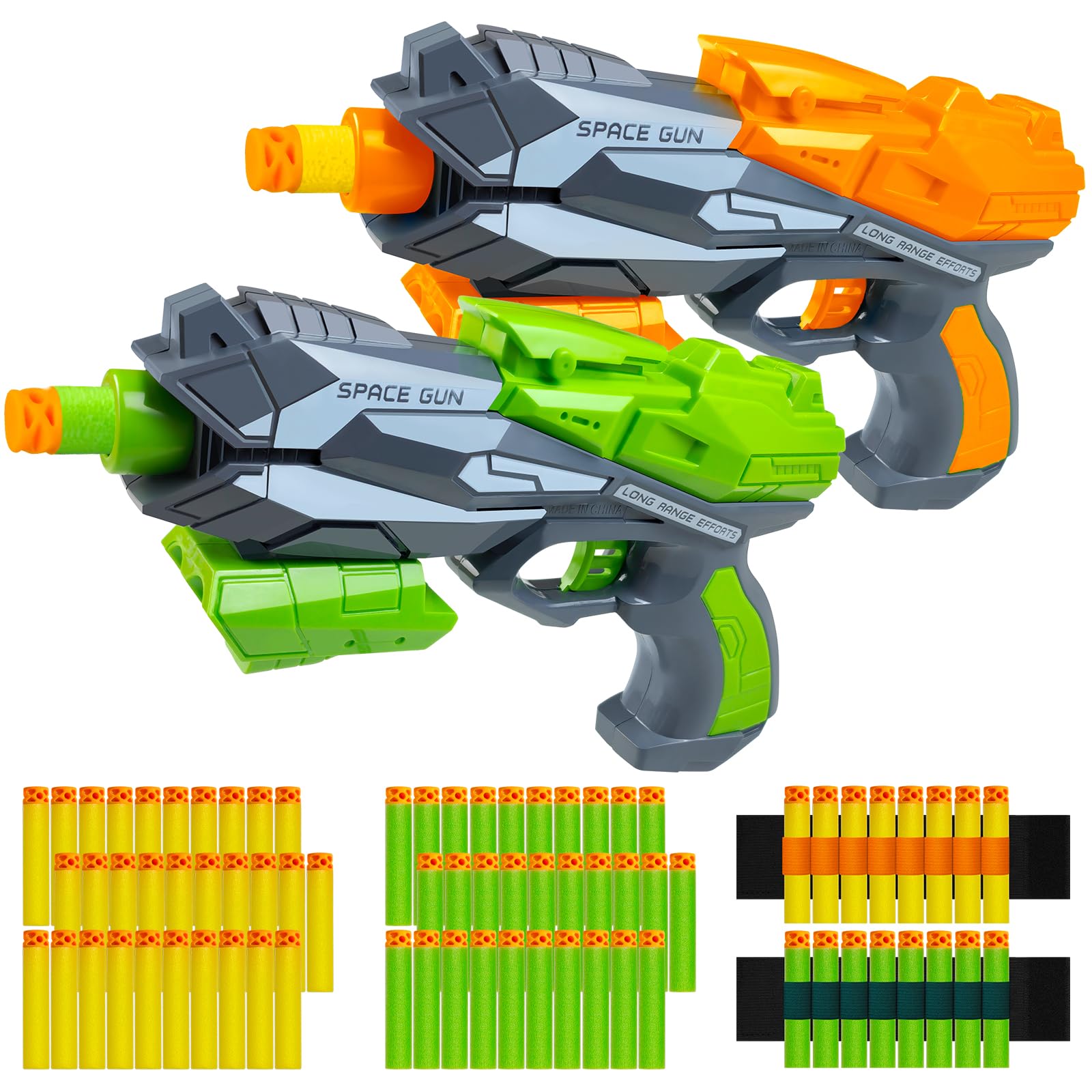 Hoavetoyz 2-pack blaster guns for dynamic backyard battles.