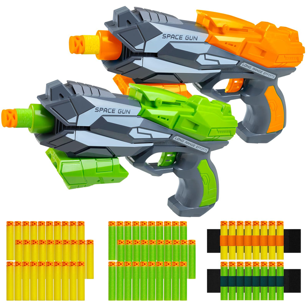 Hoavetoyz 2-pack blaster guns for dynamic backyard battles.
