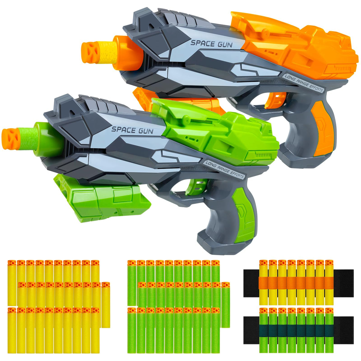 Hoavetoyz 2-pack blaster guns for dynamic backyard battles.
