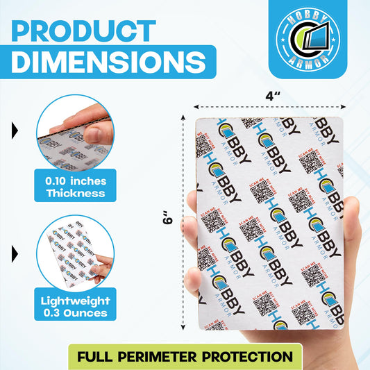 Hobby Armor rounded-corners 4x6 protector protects cards during shipping with a bold look