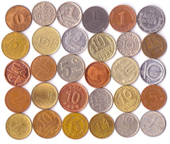 Hobby of Kings’ 30 smallest world coins set showcased for historical learning and collection.