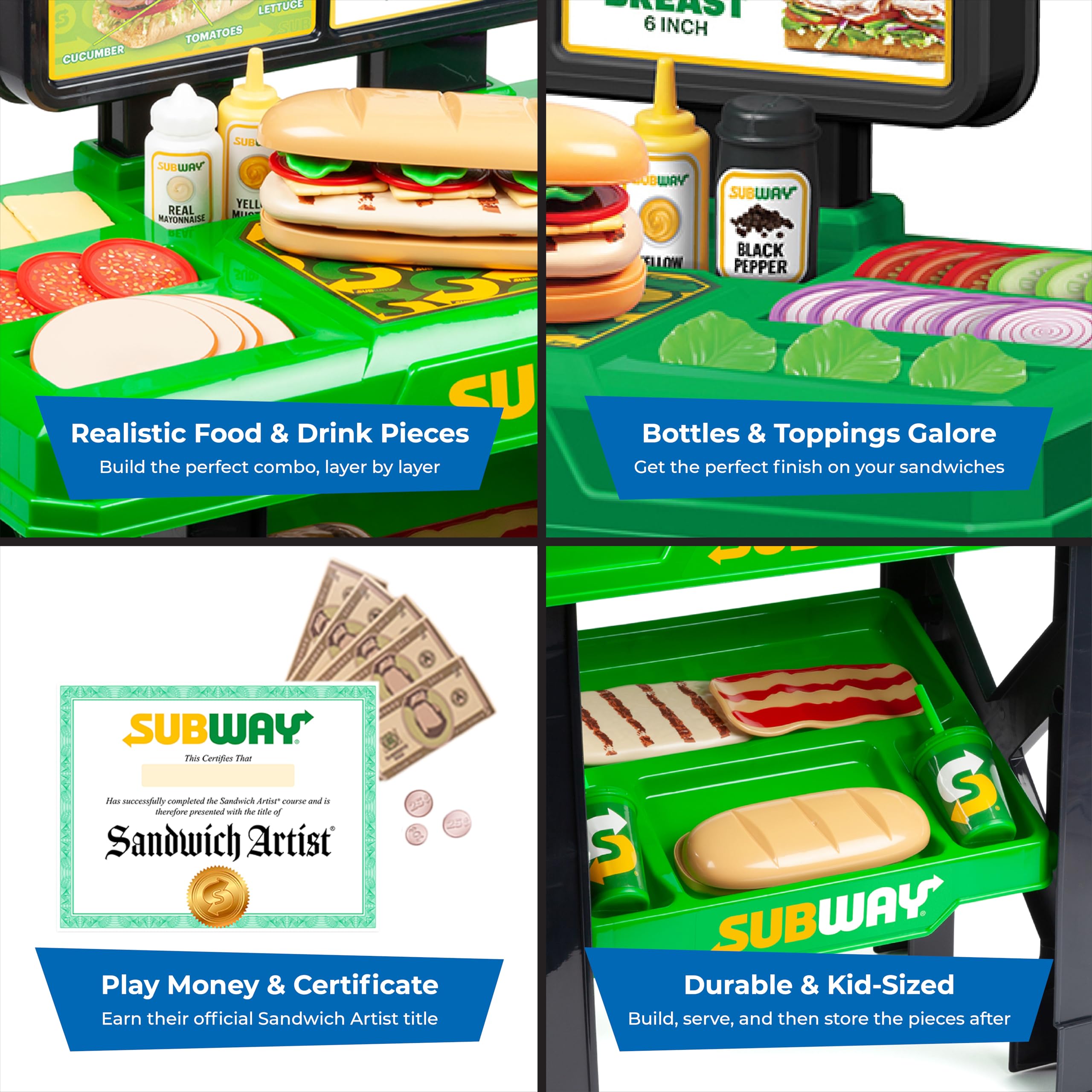HobbyTron Subway meats set for creative sandwich building and texture exploration.