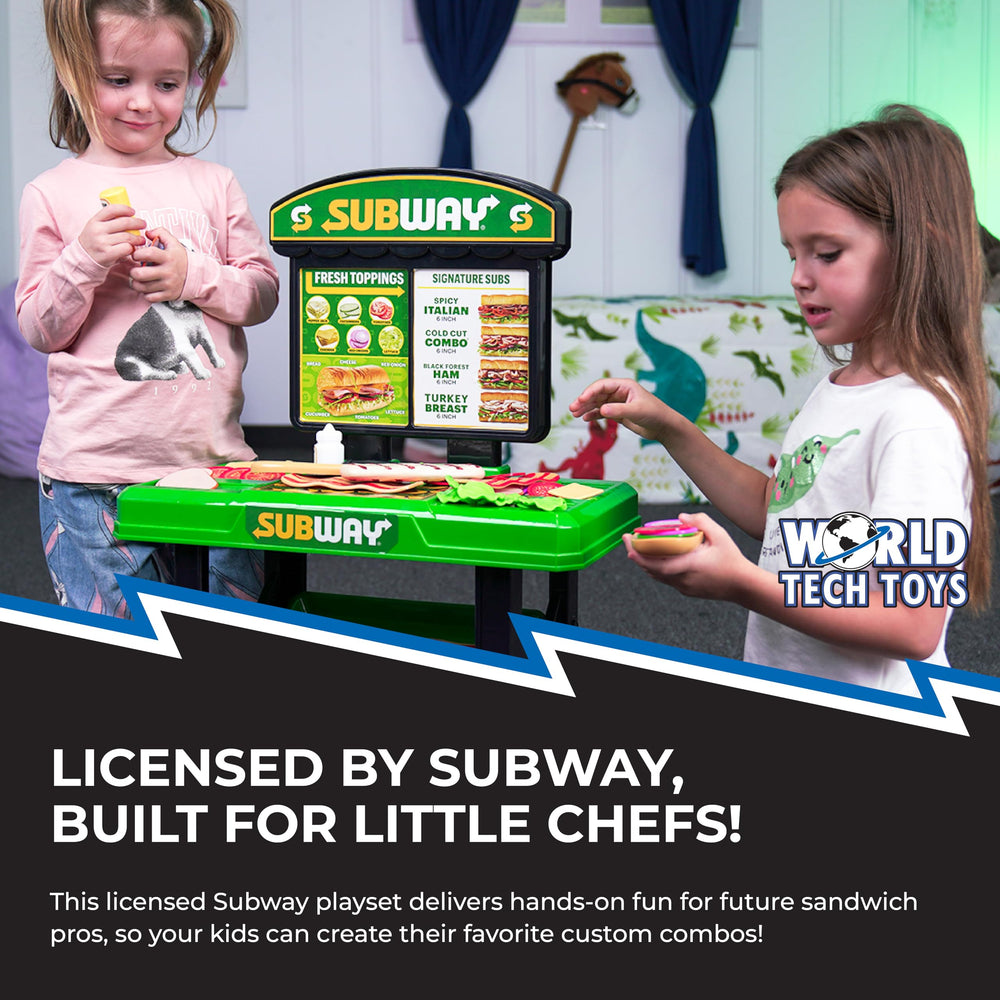HobbyTron Subway Menu Board for authentic pretend orders and storytelling.