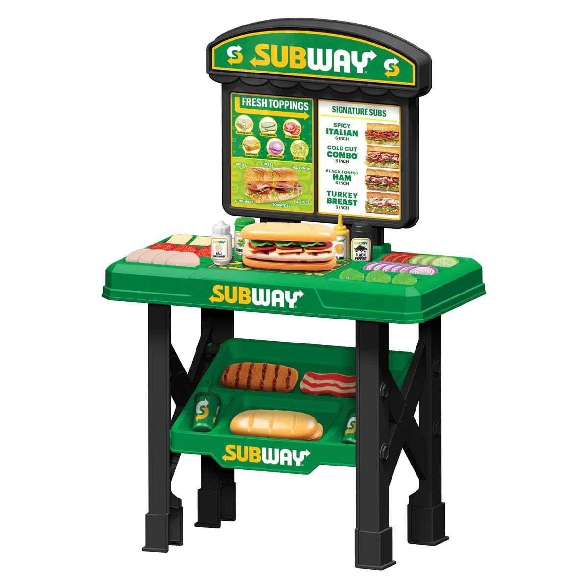 HobbyTron Subway Sandwich Artist 53-Piece Playset overview, licensed experience for imaginative play.