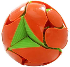 Hoberman Switch Pitch Ball four-inch size in hand for portable fun.