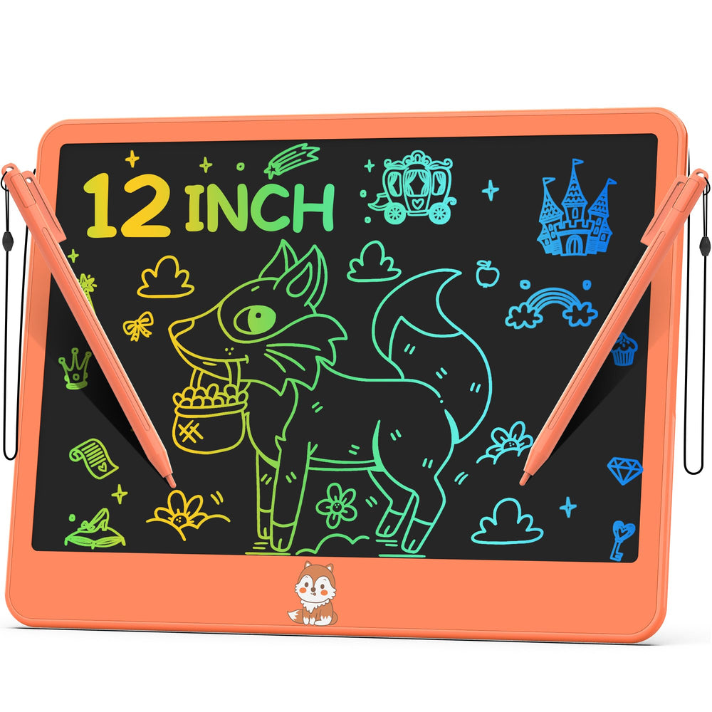 Hockvill 12inch LCD writing tablet for kids: large drawing area for creative play.