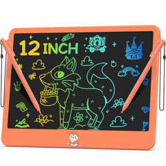 Hockvill 12inch LCD writing tablet for kids: large drawing area for creative play.