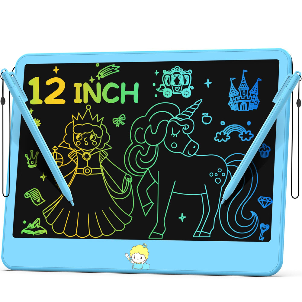Hockvill 12-inch LCD writing tablet provides a large drawing surface for kids.