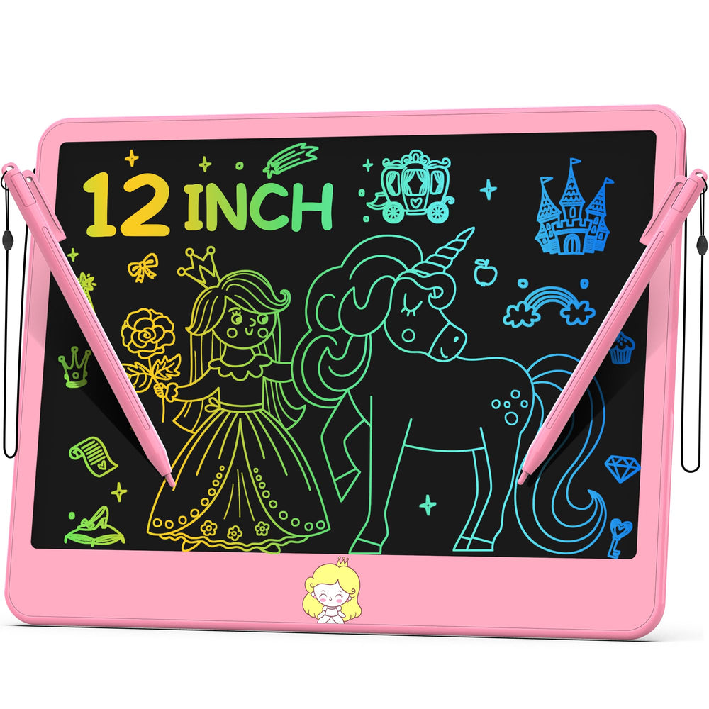 Hockvill 12inch LCD Writing Tablet with large color screen for creative drawing on the go.