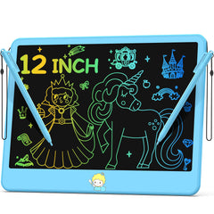 Hockvill 12-inch LCD writing tablet provides a large drawing surface for kids.