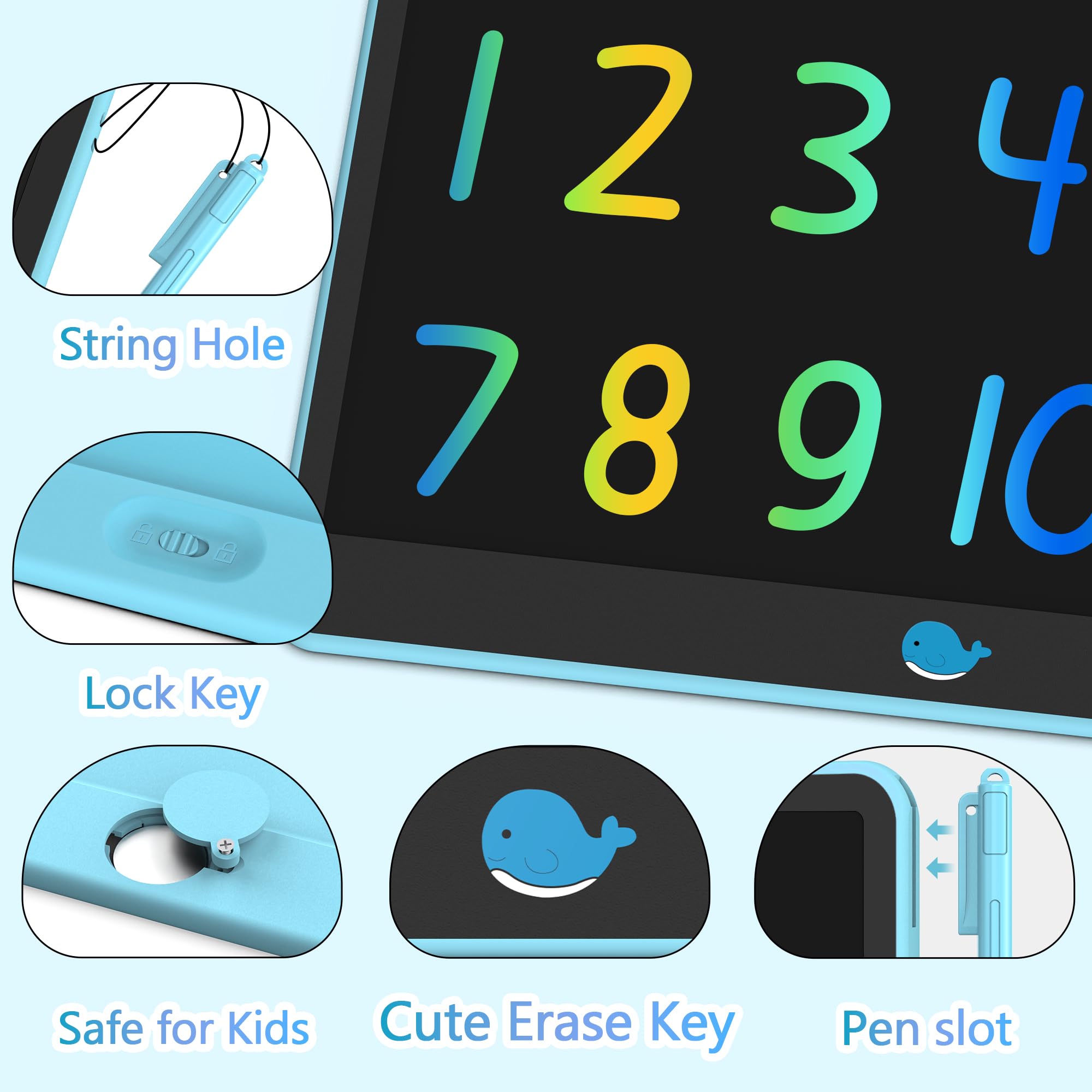 Hockvill LCD tablet lock button saving screen keeps favorite sketches