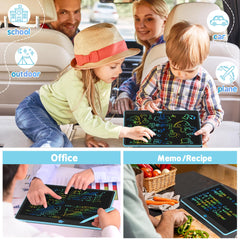 Hockvill LCD writing tablet 16 inch blue child drawing scene promotes imaginative art on the go