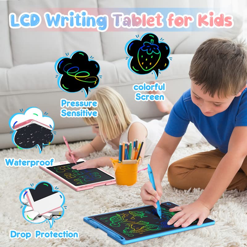 Hockvill LCD writing tablet erase and lock buttons enable easy editing.