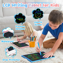 Hockvill LCD writing tablet erase and lock buttons enable easy editing.