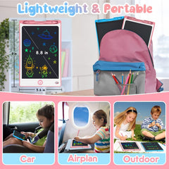 Hockvill LCD writing tablet travel-friendly compact design for on-the-go use.