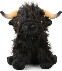 HoCutela Kid Highland Cow plush front view invites hugs and imaginative play.