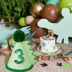 HODIHIWI green dino hat suitable for indoor and outdoor celebrations