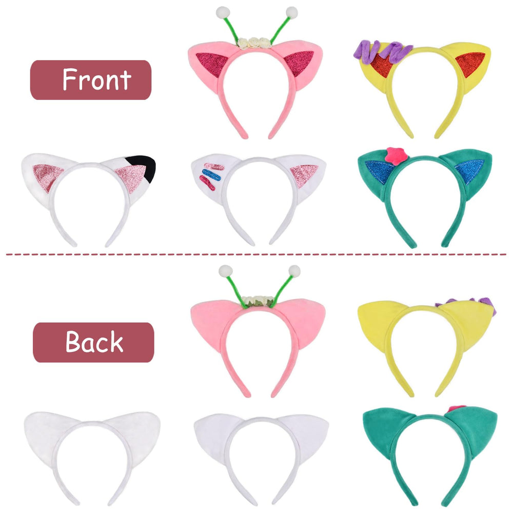 HODRME adjustable fit cat ear headband suitable for most heads