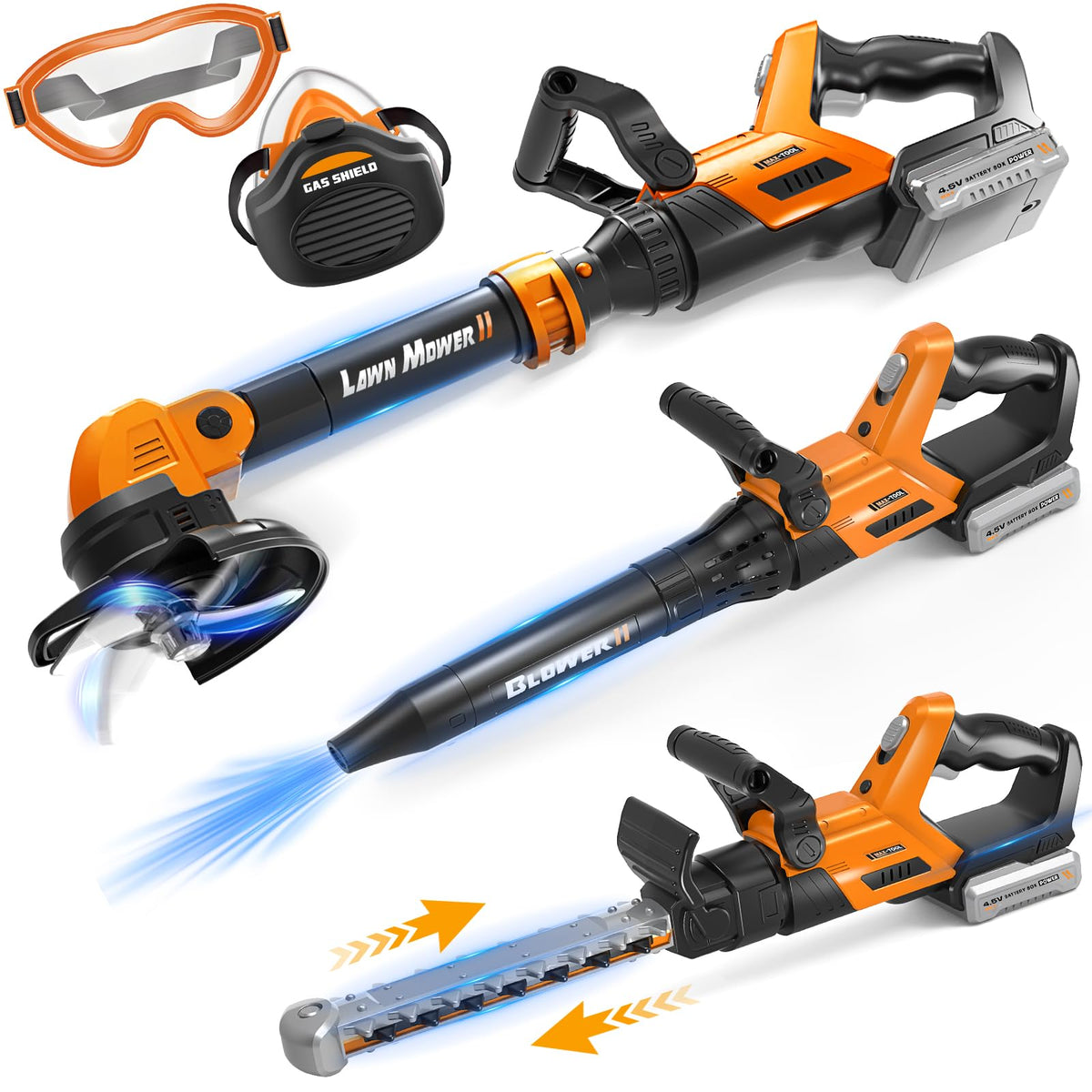 Hodurgyi 3-in-1 light-up weed wacker toy inspiring imaginative yard play