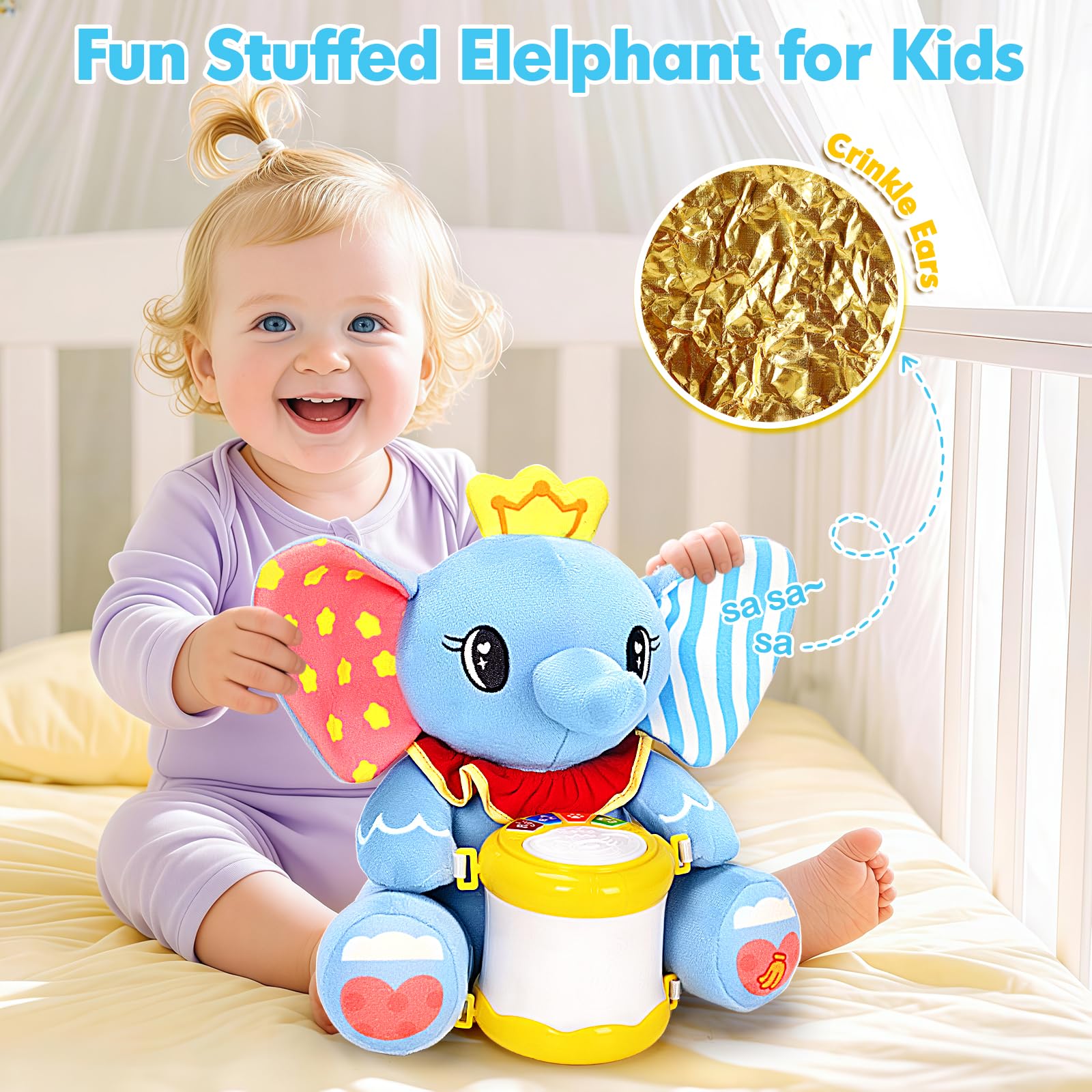 Hodurgyi Elephant ABCs feature vibrant letters for early reading play