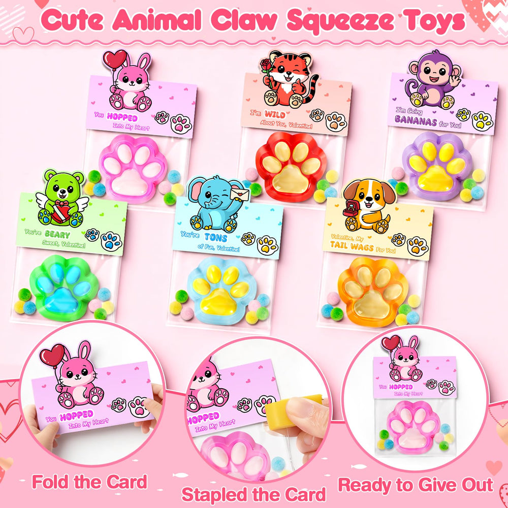 Hodurgyi foldable valentines card featuring animal figure for interactive keepsake.