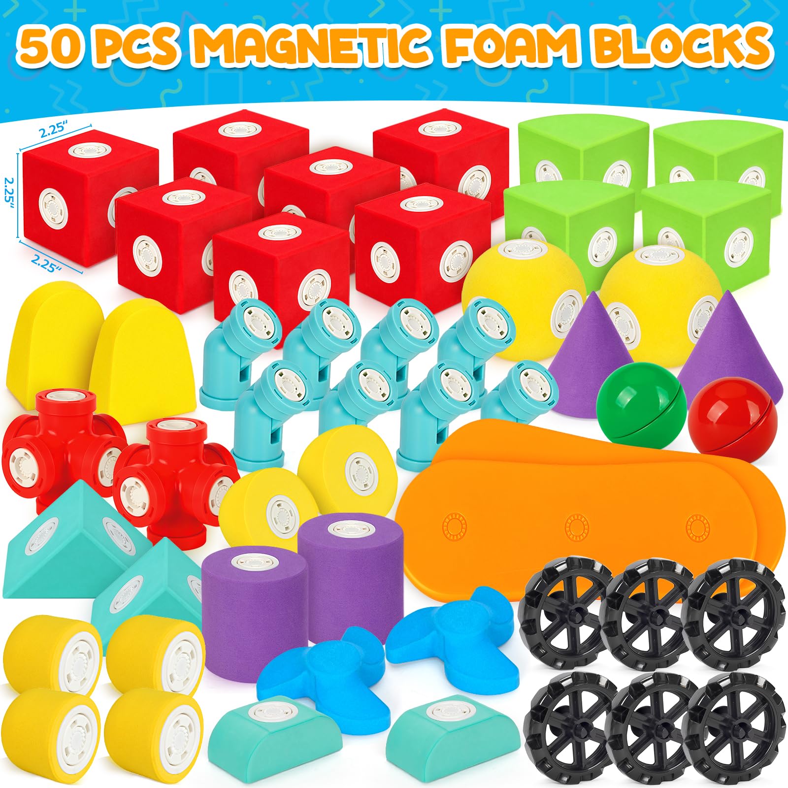 Hodurgyi gift box with storage bag for magnetic foam blocks