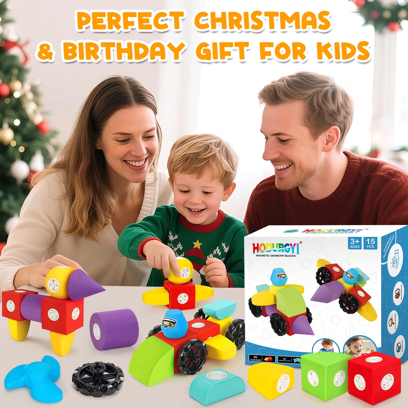 Hodurgyi foam blocks float for bath-time water-play adventures.