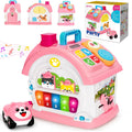 Hodurgyi Montessori learning house with alphabet buttons for early literacy exploration.