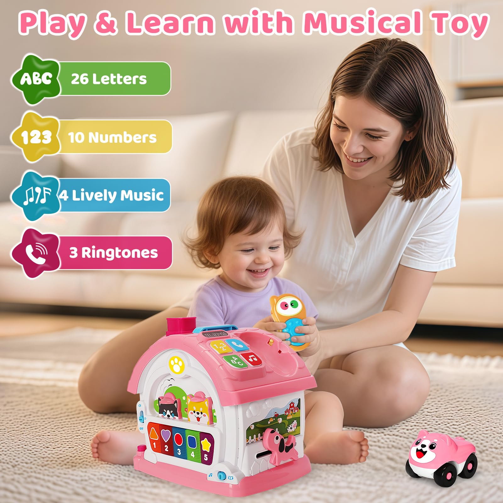 Hodurgyi mirror peeks promote self-recognition during tummy time.
