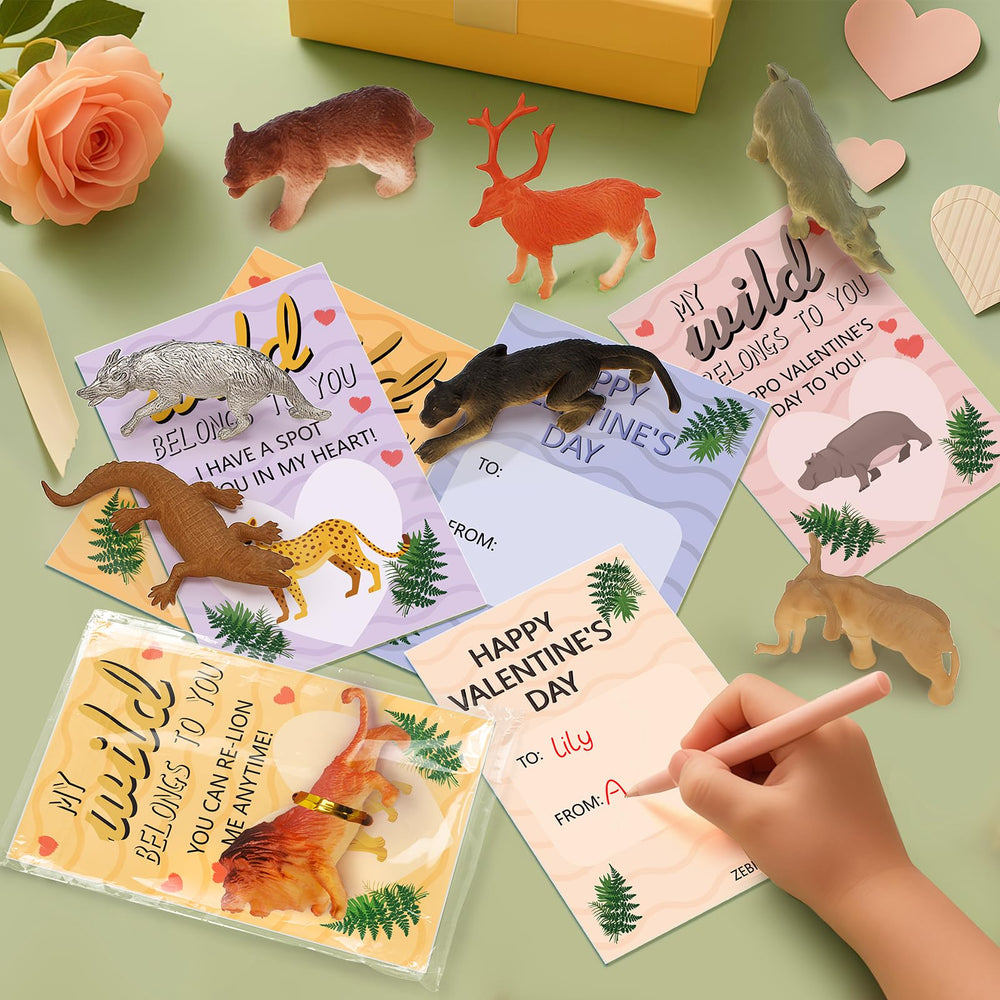 Hodurgyi toddler valentines cards with cute animals for celebration