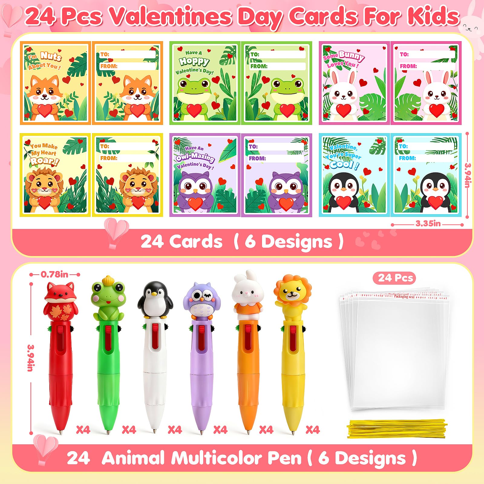 Hodurgyi valentines cards with six designs and punchlines for easy sharing