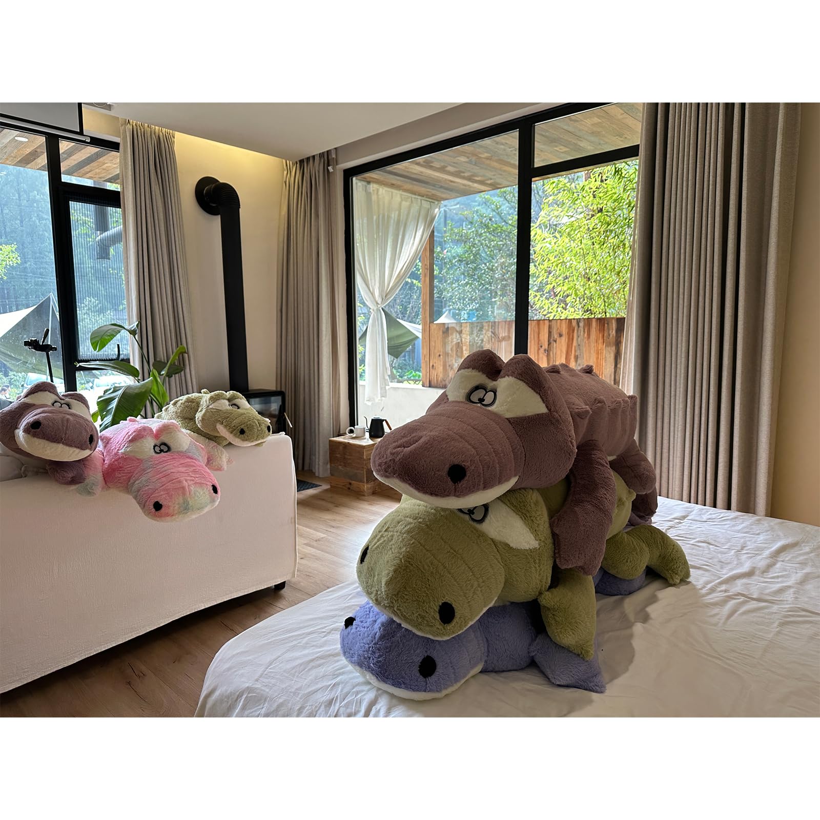 hofun4u alligator plush pillow care tips and wash guidance