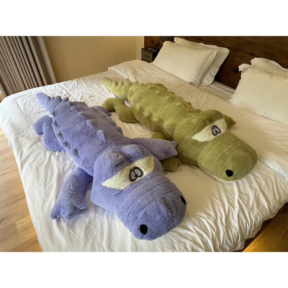 hofun4u 67 inch alligator plush displayed as large decor statement