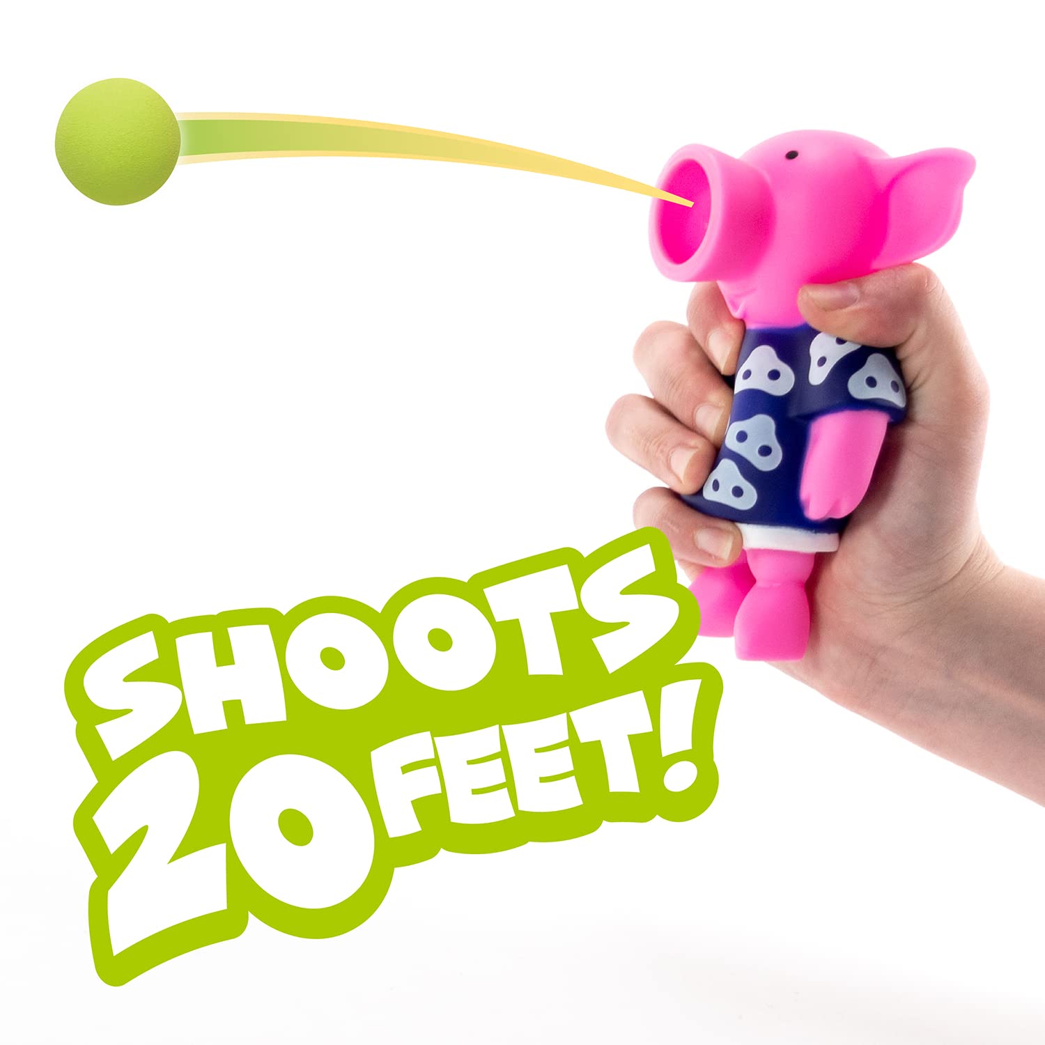 Hog Wild desk-stress relief option using a squishy launcher for quick breaks.