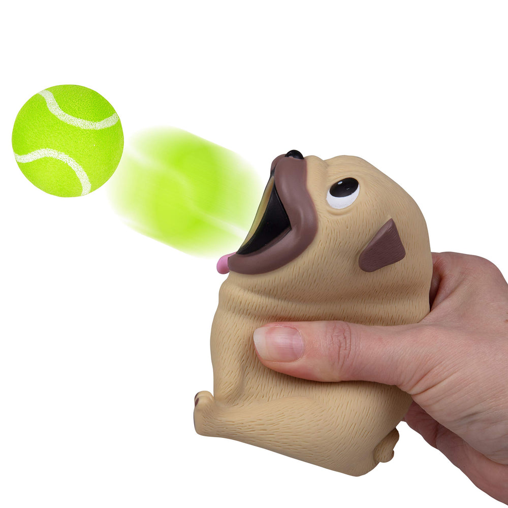 Hog Wild Pug Ball Popper shoots foam balls up to 20 feet for active play